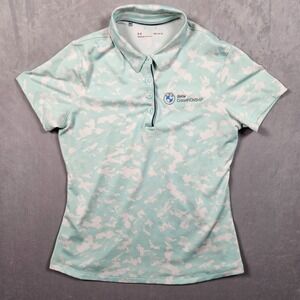 Under Armour BMW Championship Zinger Pike Camo Print Golf Polo Womens Medium Top